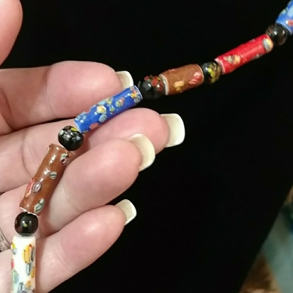 Vintage African Trade Bead Necklace - Picture 6 of 8